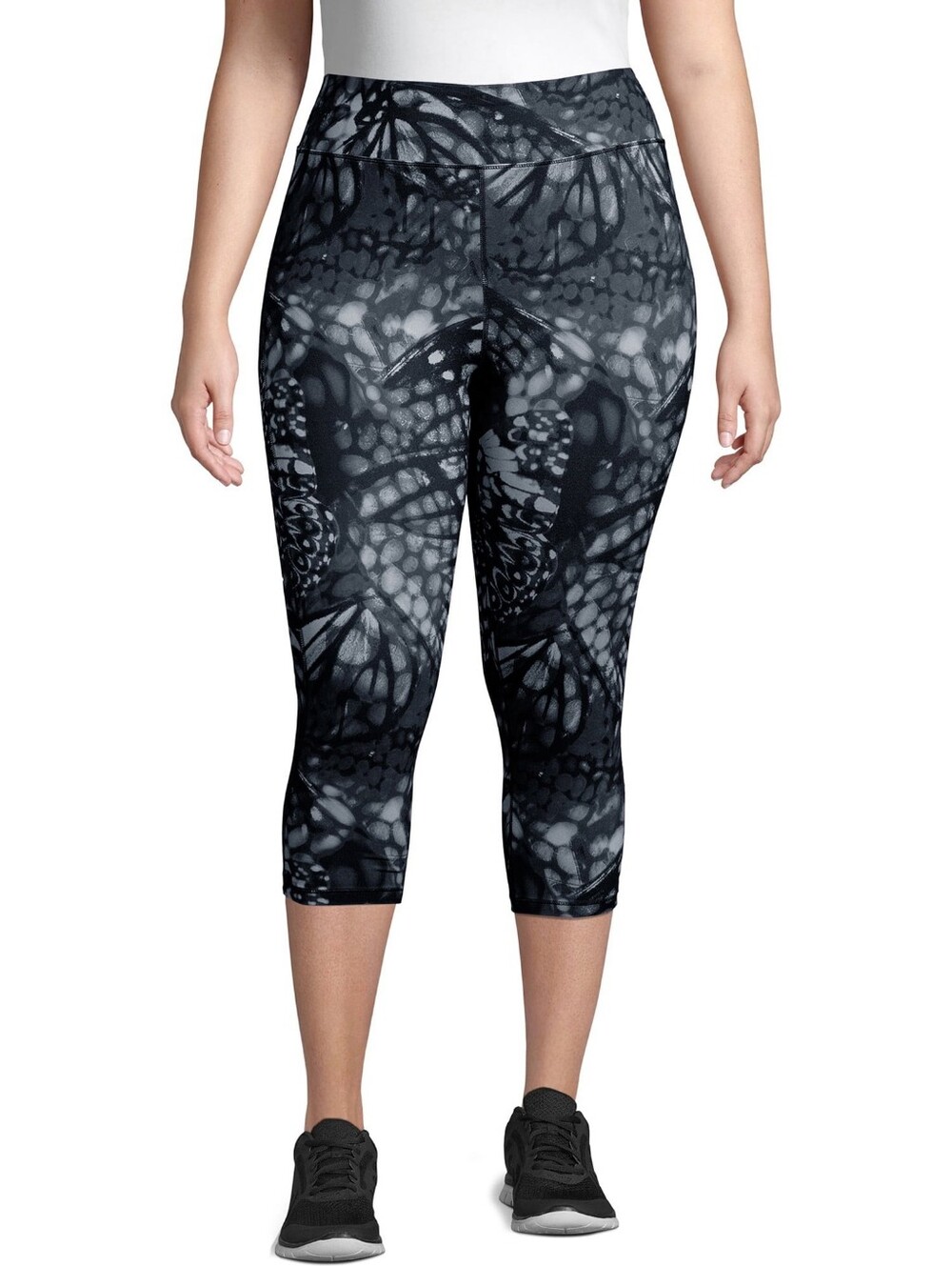 Just My Size Active Butterfly Print Capri Leggings 2X 18W